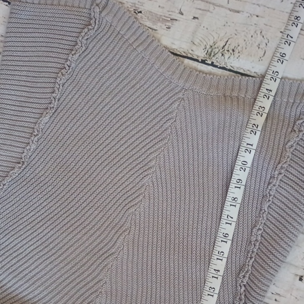 Laju Gray Inverted Seam Cotton Blend Sweater L - Picture 5 of 8